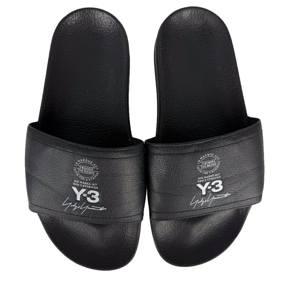 ADIDAS Adilette Y-3 Yohji Yamamoto Leather Black Slide Sandals‎ 22.5cm Size 4